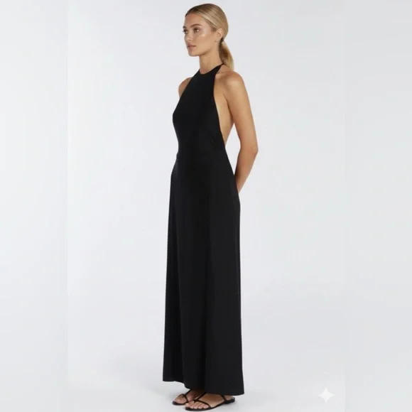 NWT | Dissh The Sarah Halter Maxi Dress in BlackUS Size 6 - Picture 3 of 13